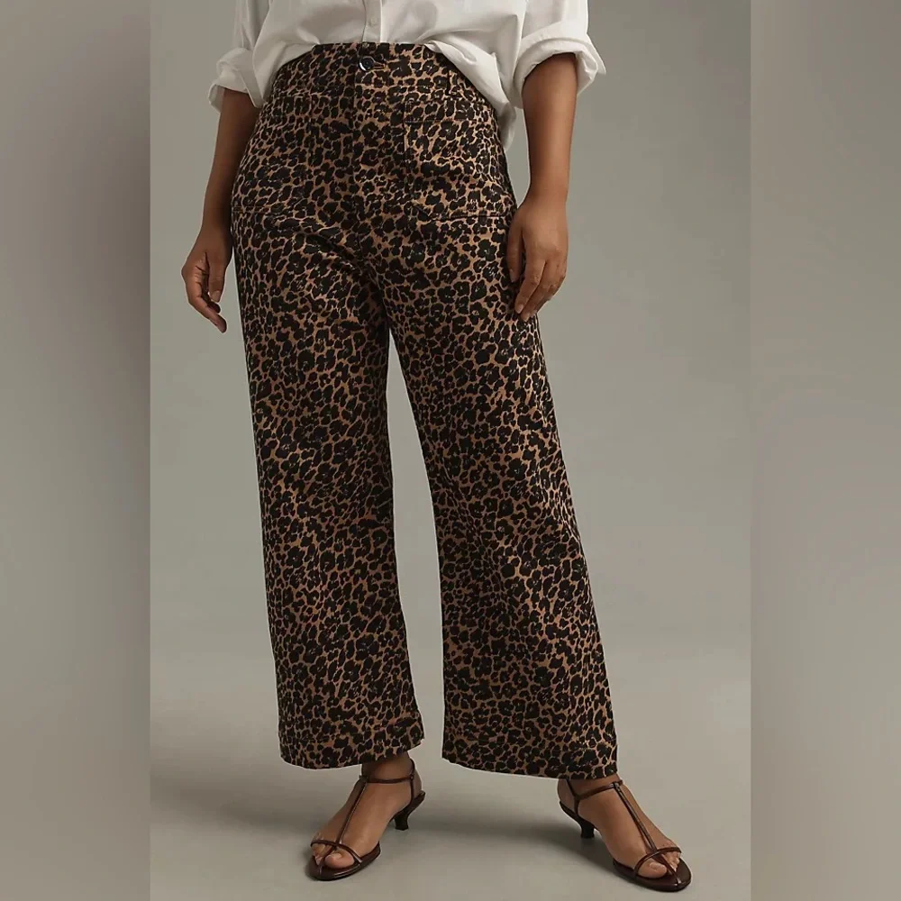 Colette Crop High Rise Wide Leg Pant - Picture 1 of 5